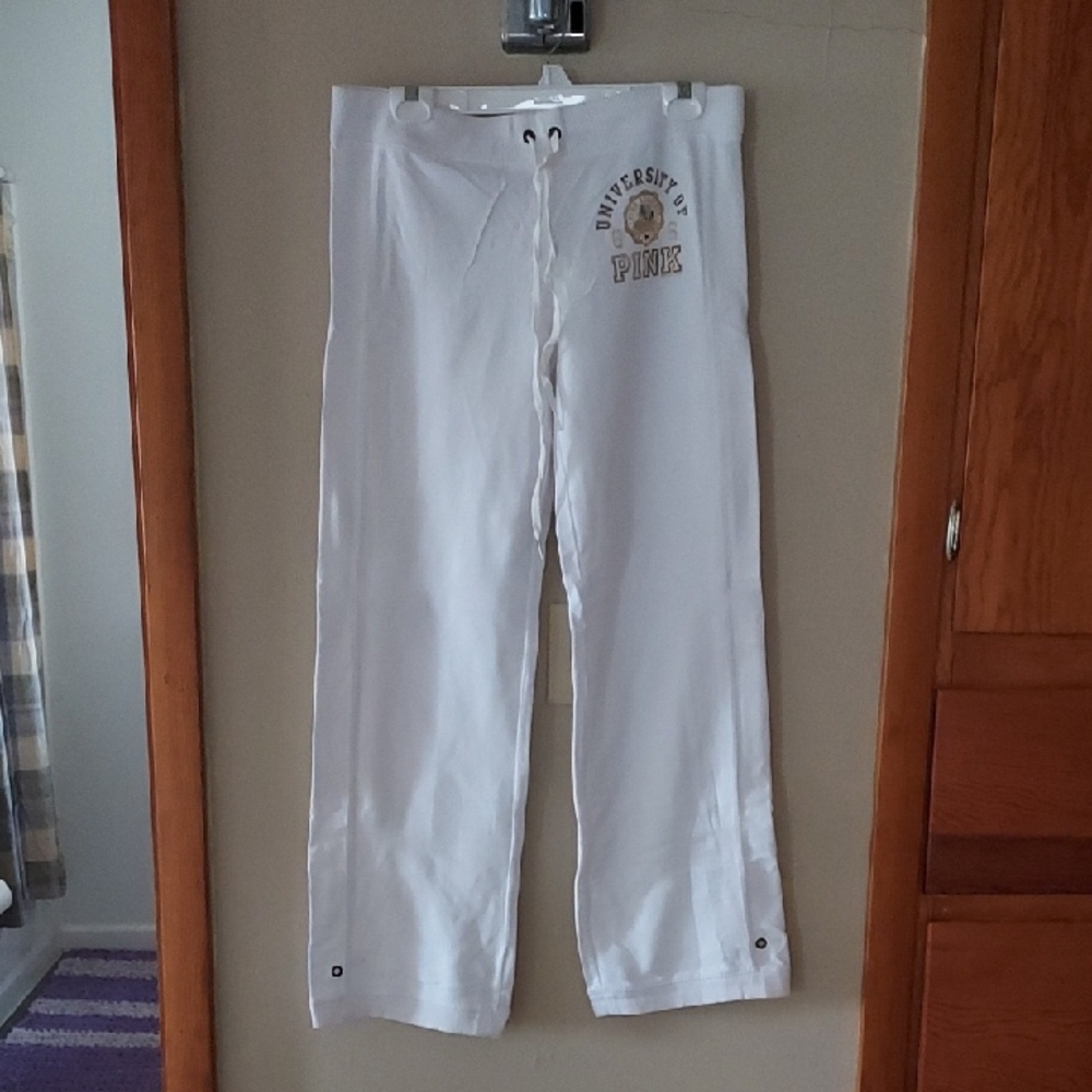 PINK Victoria's Secret White Sweatpants